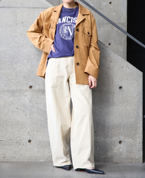 スウェード調ブルゾン 詳細画像 ベージュ 5