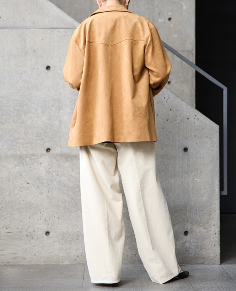 スウェード調ブルゾン 詳細画像 ベージュ 8