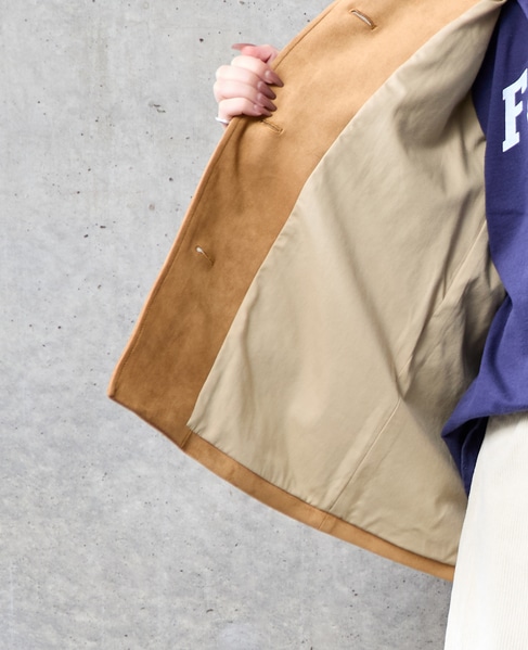 スウェード調ブルゾン 詳細画像 ベージュ 9