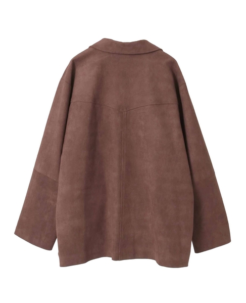 スウェード調ブルゾン 詳細画像 ブラウン 12