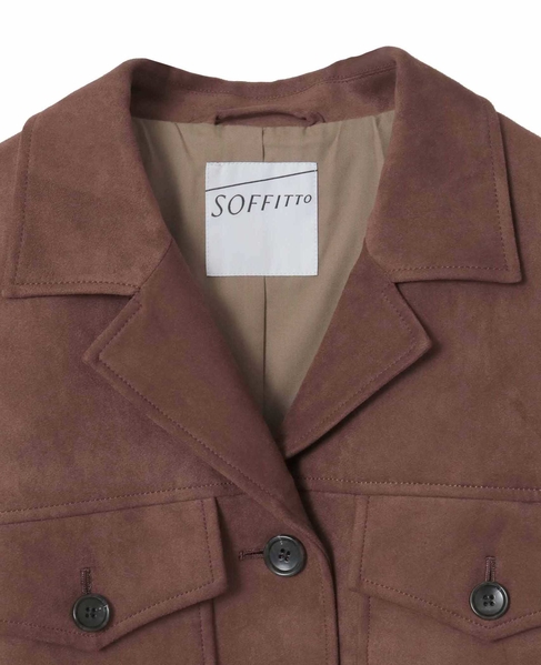 スウェード調ブルゾン 詳細画像 ブラウン 13