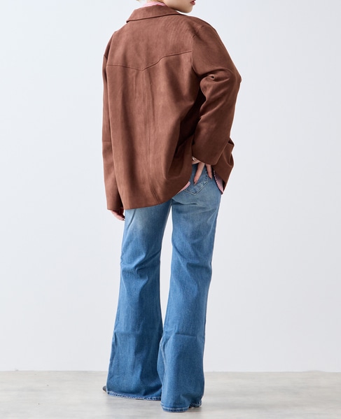 スウェード調ブルゾン 詳細画像 ブラウン 8