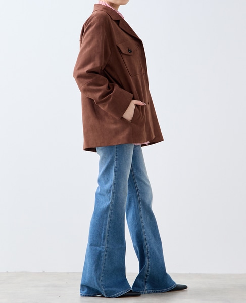 スウェード調ブルゾン 詳細画像 ブラウン 9