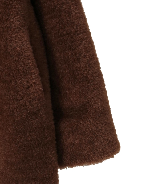 スタンド袖口リブミドル丈ファーコート 詳細画像 ブラウン系その他 16