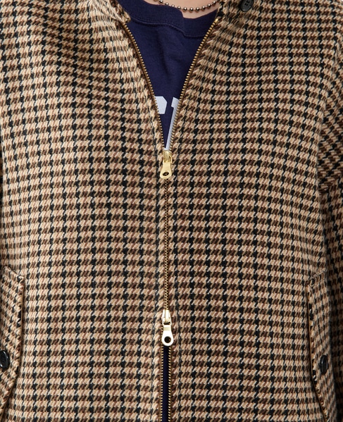 オーバーサイズジップコート 詳細画像 ハウンドトゥース 13