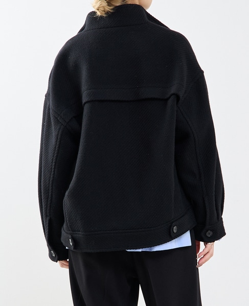 オーバーサイズジップコート 詳細画像 ブラック 3