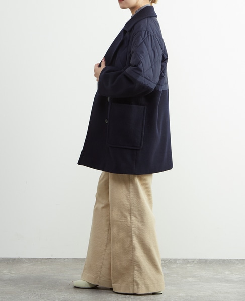 キルトドッキングコート 詳細画像 ネイビー 3