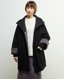 【nota della mano sinistra（ノータ デラ マノ シニストラ）】ドルマンファスナーハイネックコート