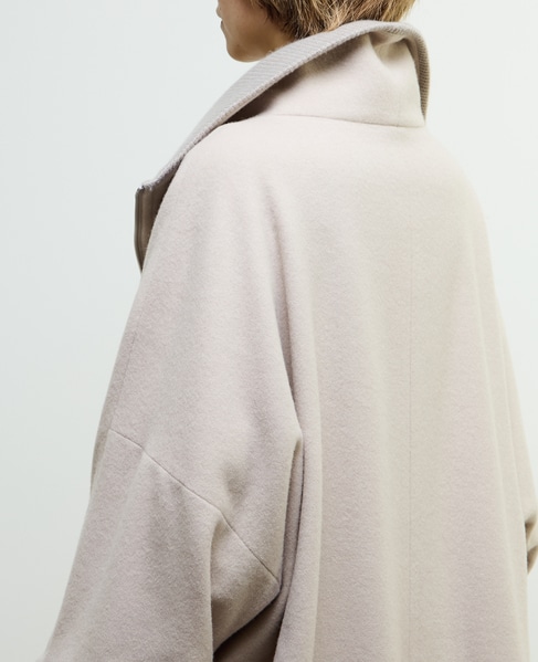 【nota della mano sinistra（ノータ デラ マノ シニストラ）】ドルマンファスナーハイネックコート 詳細画像 ベージュ 21