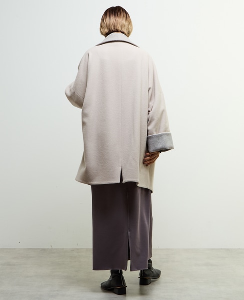 【nota della mano sinistra（ノータ デラ マノ シニストラ）】ドルマンファスナーハイネックコート 詳細画像 ベージュ 5