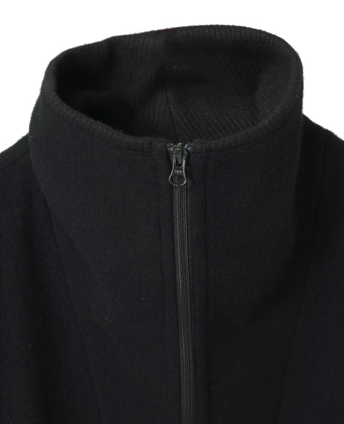 【nota della mano sinistra（ノータ デラ マノ シニストラ）】ドルマンファスナーハイネックコート 詳細画像 ブラック 17