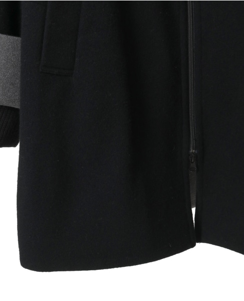 【nota della mano sinistra（ノータ デラ マノ シニストラ）】ドルマンファスナーハイネックコート 詳細画像 ブラック 19