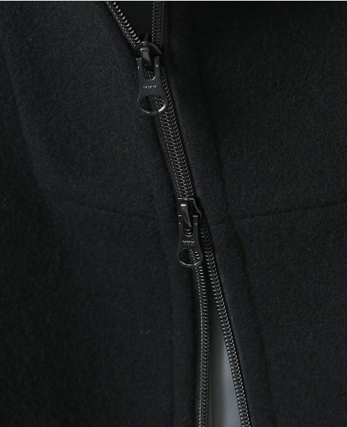 【nota della mano sinistra（ノータ デラ マノ シニストラ）】ドルマンファスナーハイネックコート 詳細画像 ブラック 20