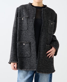 【A_/エース】BALIノーカラーコート