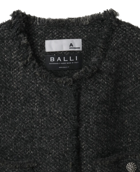 【A_/エース】BALIノーカラーコート 詳細画像 チャコールグレー 11