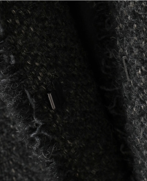 【A_/エース】BALIノーカラーコート 詳細画像 チャコールグレー 14