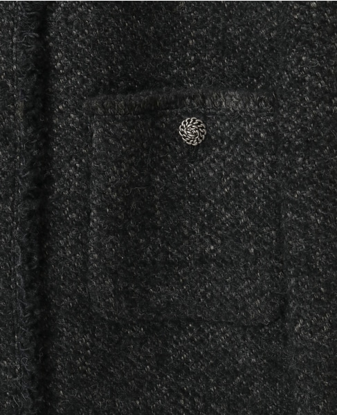 【A_/エース】BALIノーカラーコート 詳細画像 チャコールグレー 15