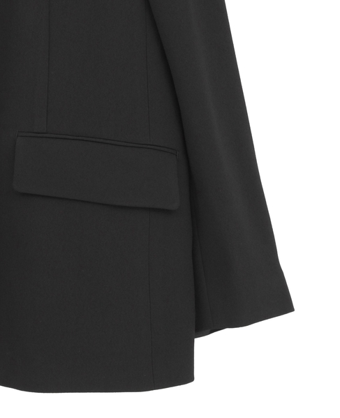 《2WAYストレッチ・紫外線防止・接触冷感》ノーカラージャケット 詳細画像 ブラック 15