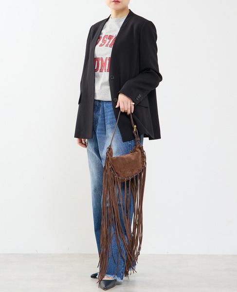 《2WAYストレッチ・紫外線防止・接触冷感》ノーカラージャケット 詳細画像 ブラック 4