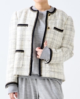 【A＿/エース】ツイードジャケット