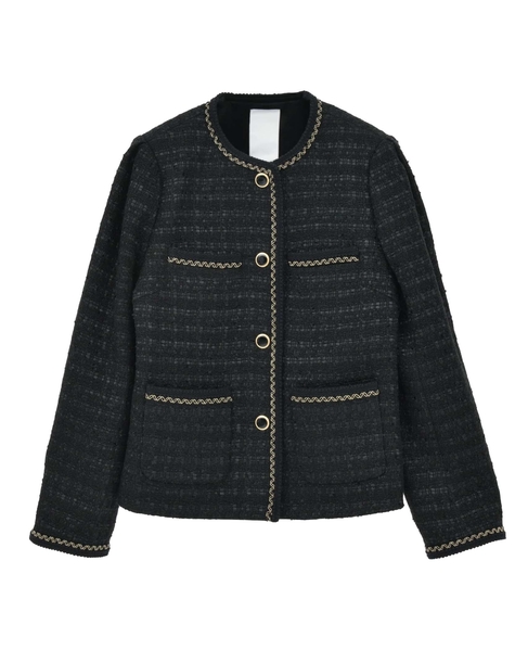 【A＿/エース】ツイードジャケット 詳細画像 ブラック 10