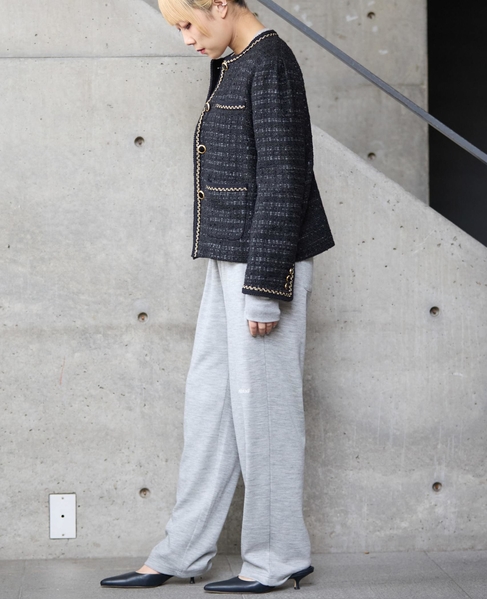 【A＿/エース】ツイードジャケット 詳細画像 ブラック 5