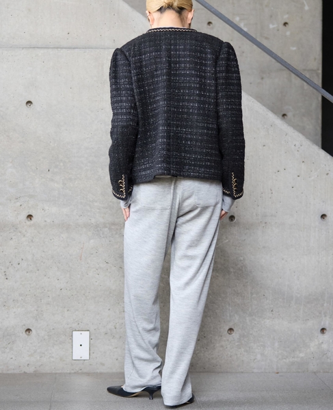 【A＿/エース】ツイードジャケット 詳細画像 ブラック 7