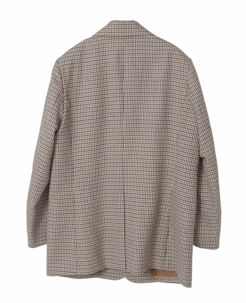 【A_/エース】ウールチェックジャケット 詳細画像 ネイビー 12