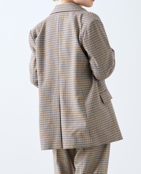 【A_/エース】ウールチェックジャケット 詳細画像 ネイビー 3