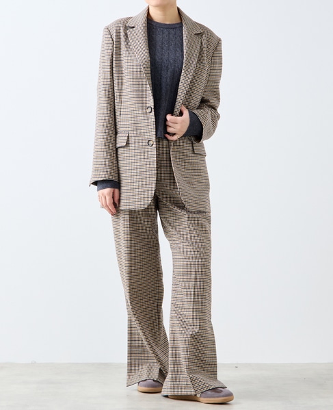 【A_/エース】ウールチェックジャケット 詳細画像 ネイビー 4