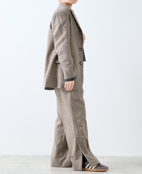 【A_/エース】ウールチェックジャケット 詳細画像 ネイビー 9