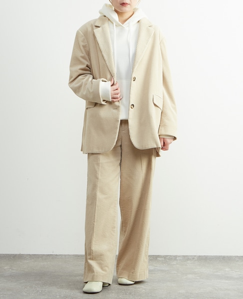 【A_/エース】オーバーサイズコールジャケット 詳細画像 ベージュ 4