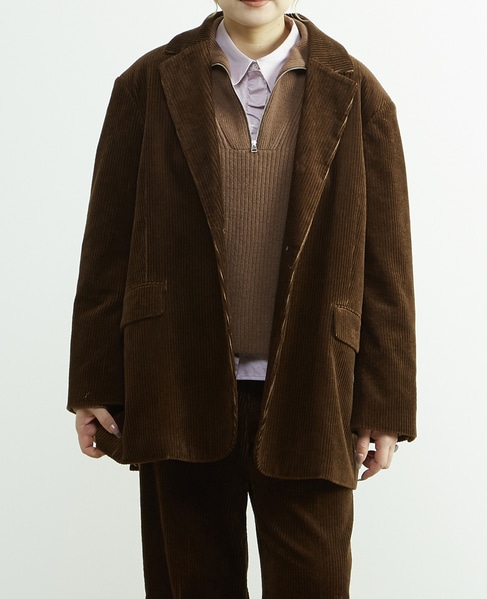 【A_/エース】オーバーサイズコールジャケット 詳細画像 ブラウン 1