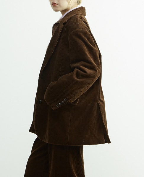 【A_/エース】オーバーサイズコールジャケット 詳細画像 ブラウン 2
