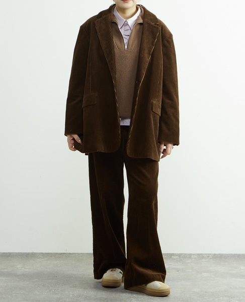 【A_/エース】オーバーサイズコールジャケット 詳細画像 ブラウン 4