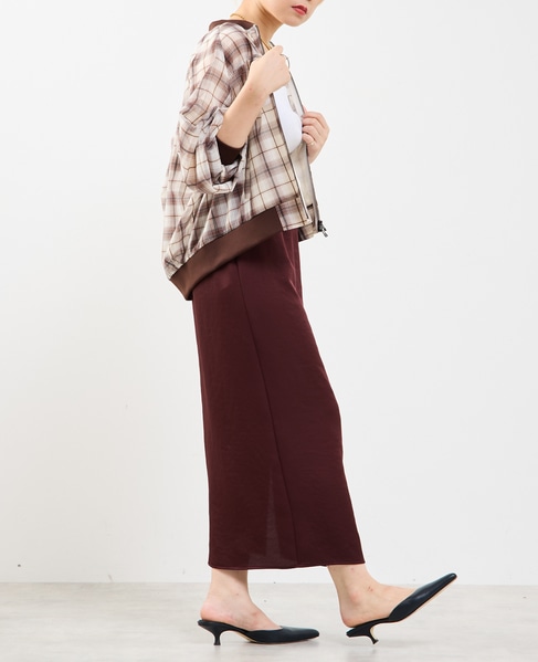 チェック柄シアーブルゾン 詳細画像 ホワイト系その他 11