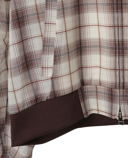 チェック柄シアーブルゾン 詳細画像 ホワイト系その他 17