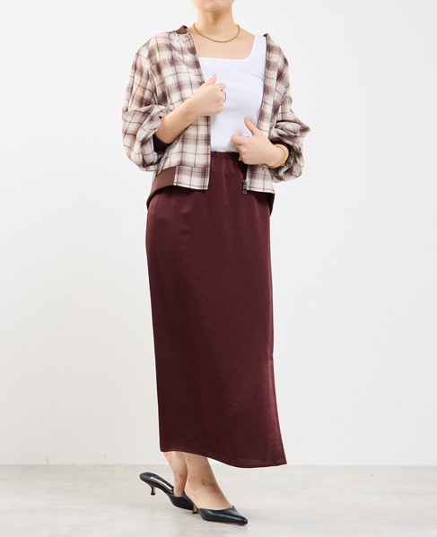 チェック柄シアーブルゾン 詳細画像 ホワイト系その他 8