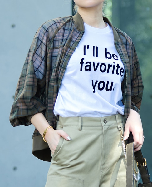 チェック柄シアーブルゾン 詳細画像 グリーン系その他 2