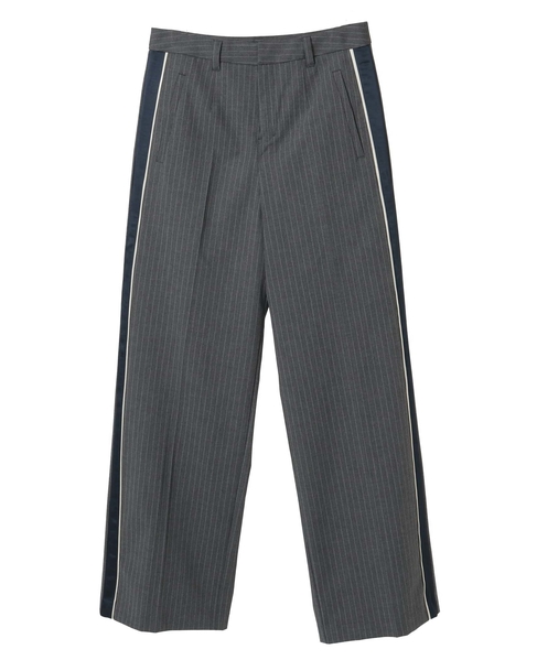 ピンストライプ2WAYストレッチラインパンツ 詳細画像 グレー 10