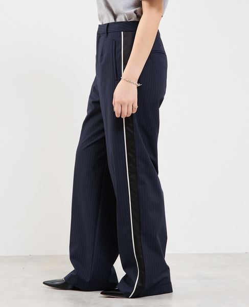 ピンストライプ2WAYストレッチラインパンツ 詳細画像 ダークネイビー 4
