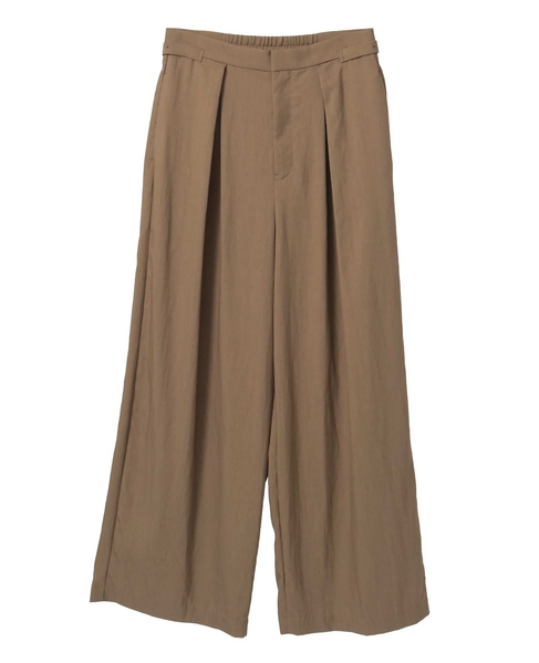 接触冷感タックリラックスパンツ 詳細画像 ブラウン 8