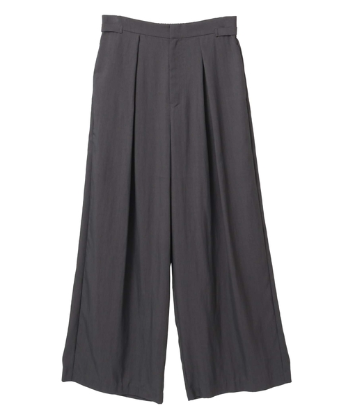 接触冷感タックリラックスパンツ 詳細画像 チャコールグレー 15