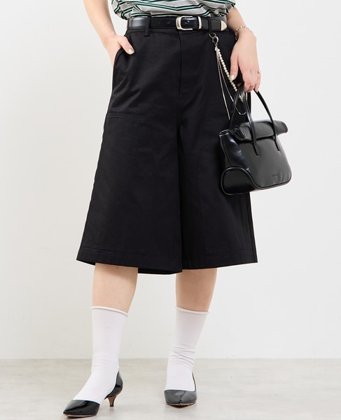 ダブルニーハーフパンツ 詳細画像 ブラック 3