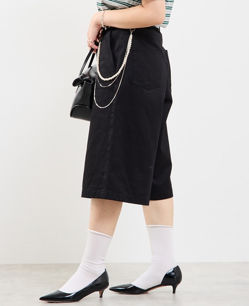 ダブルニーハーフパンツ 詳細画像 ブラック 4