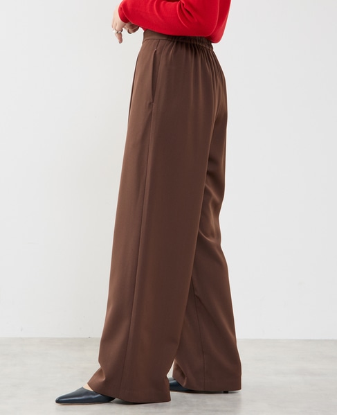 ALLゴムストレッチリラックスパンツ 詳細画像 ブラウン 3