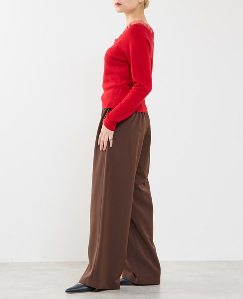 ALLゴムストレッチリラックスパンツ 詳細画像 ブラウン 6