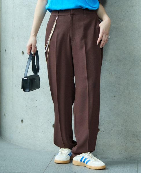 《2WAYストレッチ・紫外線防止・接触冷感》トラックパンツ 詳細画像 ブラウン 2