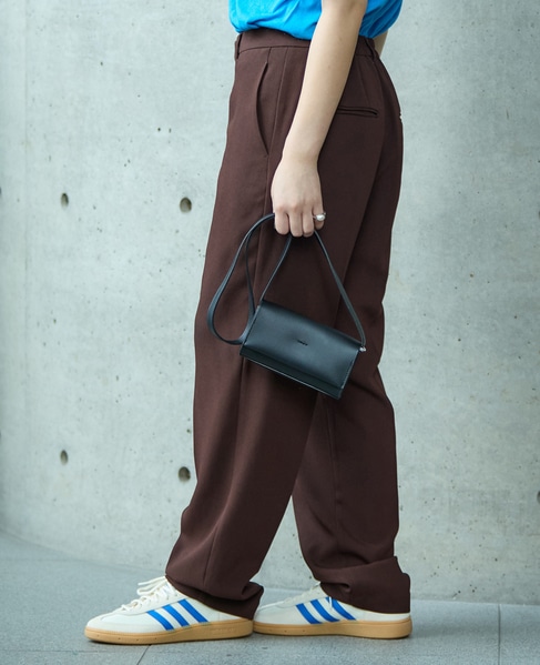 《2WAYストレッチ・紫外線防止・接触冷感》トラックパンツ 詳細画像 ブラウン 3