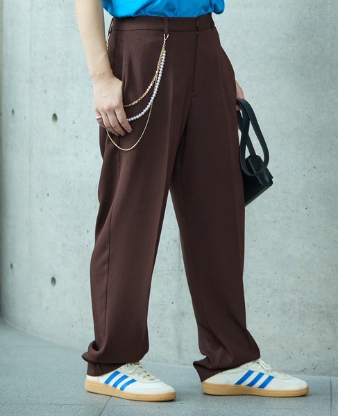 《2WAYストレッチ・紫外線防止・接触冷感》トラックパンツ 詳細画像 ブラウン 5